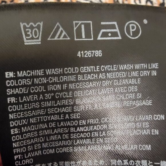 Volcom Sheer Leopard Print Crop Top True To This Long Sleeve Womens Size XS - Picture 9 of 10